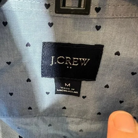 J.Crew Mens $90 Slim Untucked Printed Flex Casual Shirt Size M BL182 - Picture 3 of 7